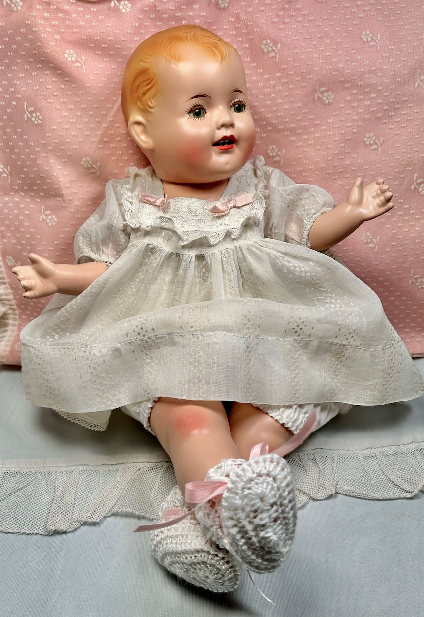 Thumbnail: Vintage 1930s Effanbee 17" Lovums Doll