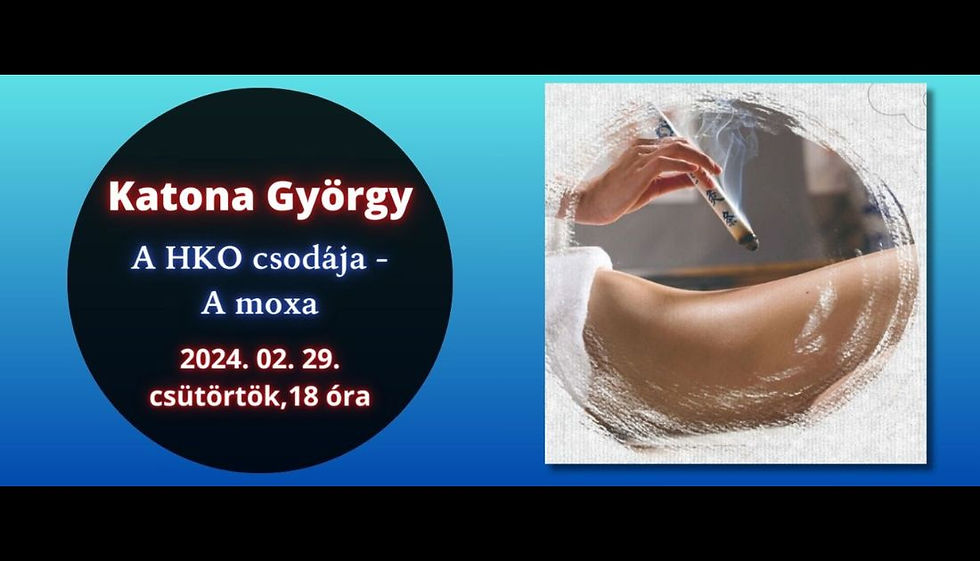Katona György: A hagyományos kínai orvoslás csodája. A moxa.