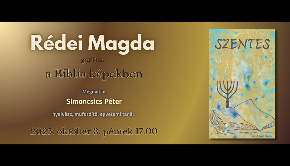 Rédei Magda grafikus: a Biblia képekben