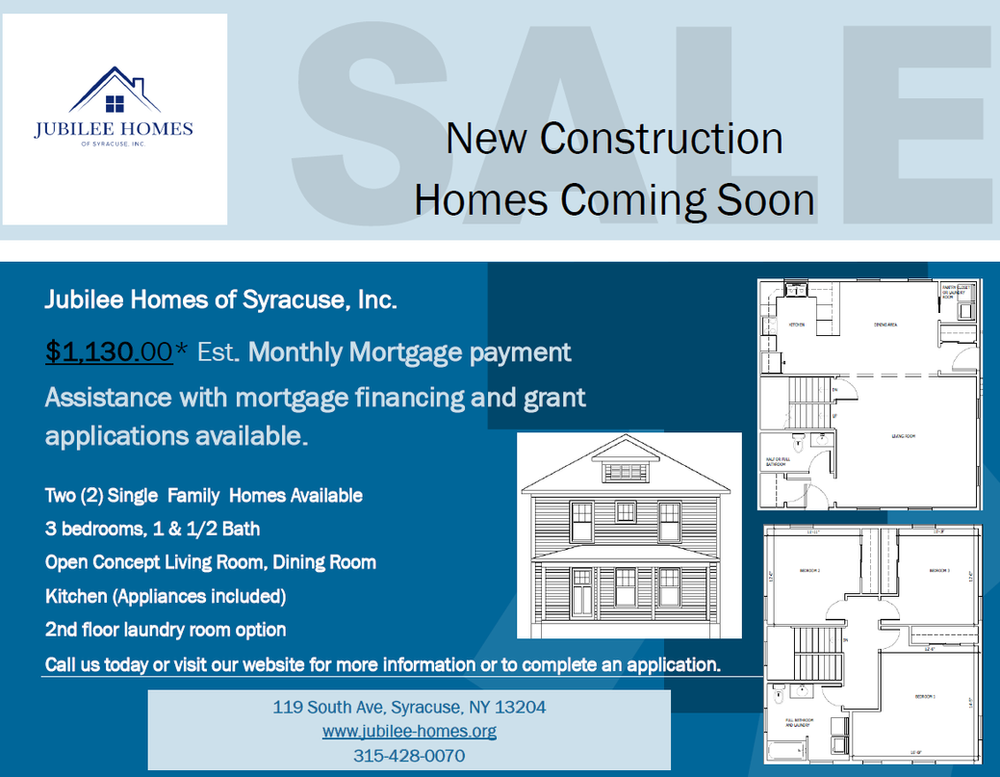 New construction homes coming soon!