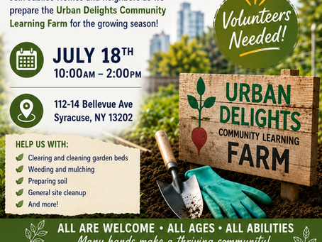 Community Day Returns to the Urban Delights Community Learning Farm July 18