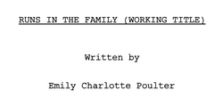 Runs in the Family (2020) - 86 pages