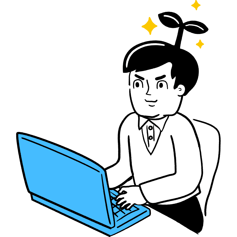 個人ビジネスの成長 イラストカット