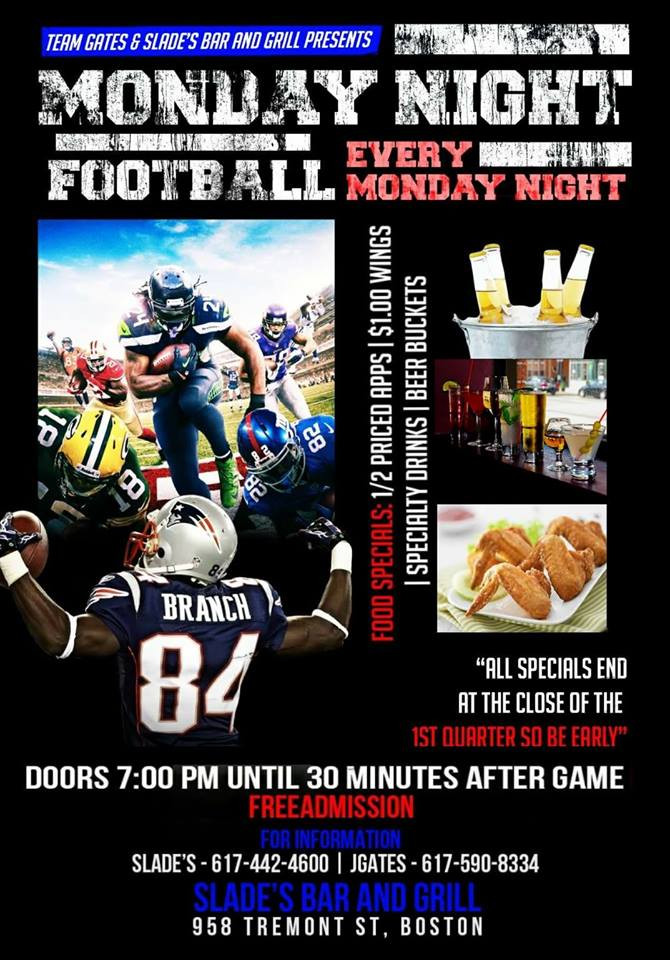 Monday Night Football Finale Slades