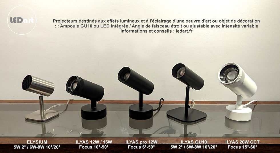 Miniature : ELYSIUM GU10 8W Dim Faisceau 20° / à poser