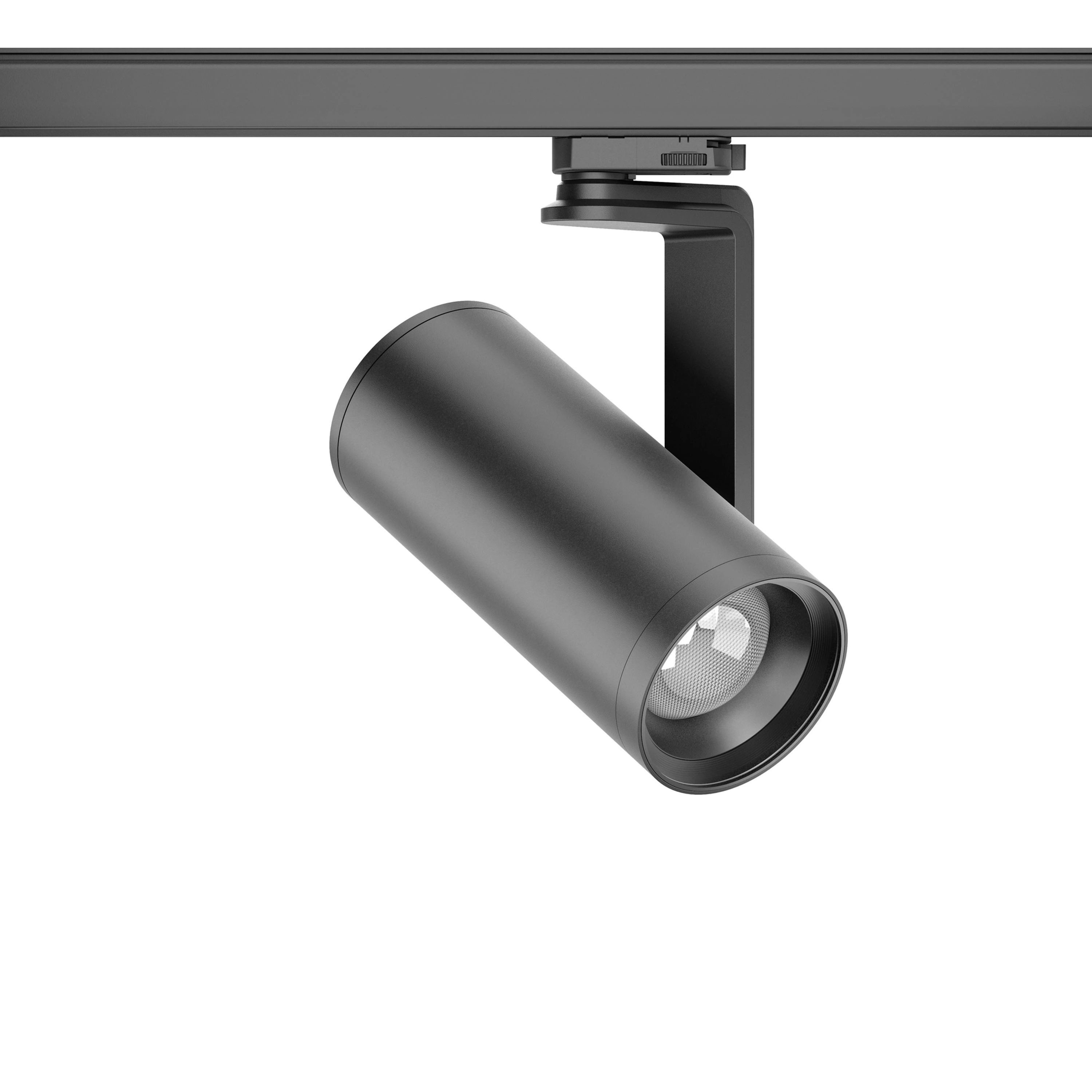 ILYAS Pro 30W Dim variateur 1-10v. Focus ajustable 10°-60° / Rail triphasé