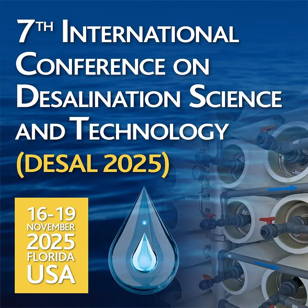 the 7th International Conference on Desalination Science and Technology 2025 (DESAL 2025) 