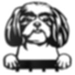 Shih Tzu (Ши Тцу) бял фон метал лазерно рязане прахово боядисване