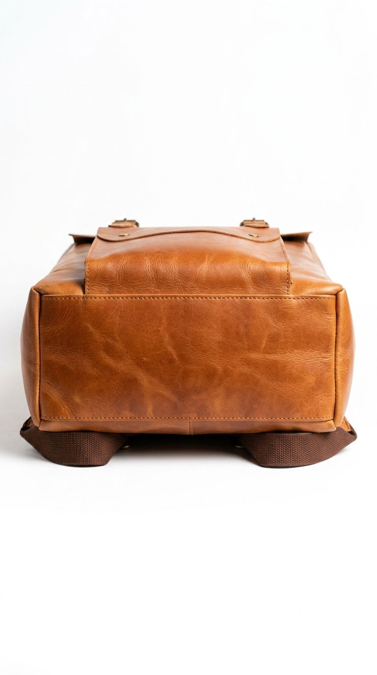 Thumbnail: Vintage Full-Grain Leather Backpack