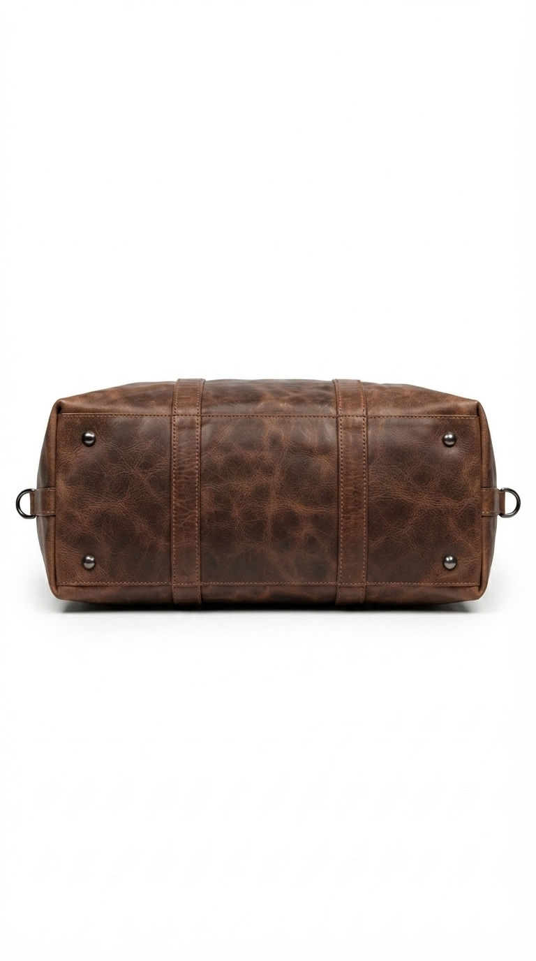 Thumbnail: The Vagabond - Leather Cuboid Duffle Bag