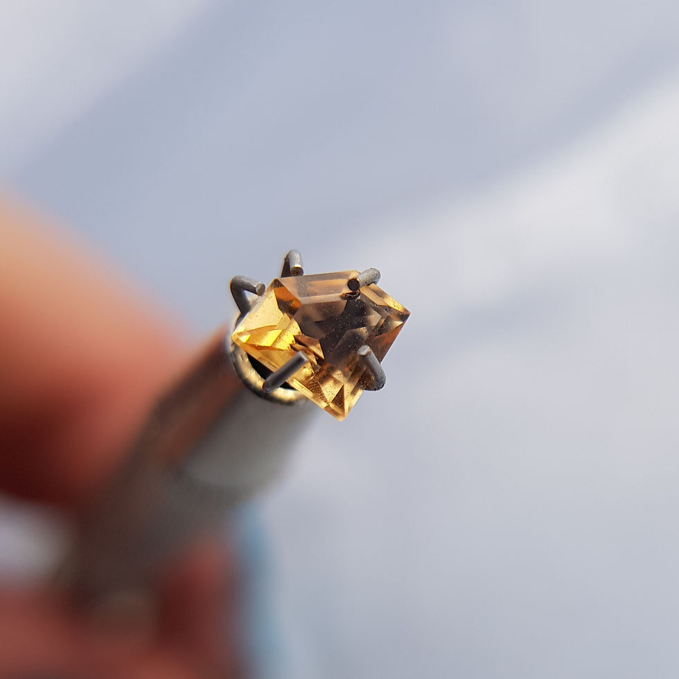 Thumbnail: Step Cut Chevron Imperial Topaz 0.54 ct