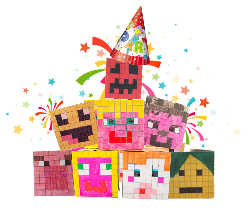 Thumbnail: BoxHead Party Pack of 10 for the price of 8 For the perfect Minecraft party