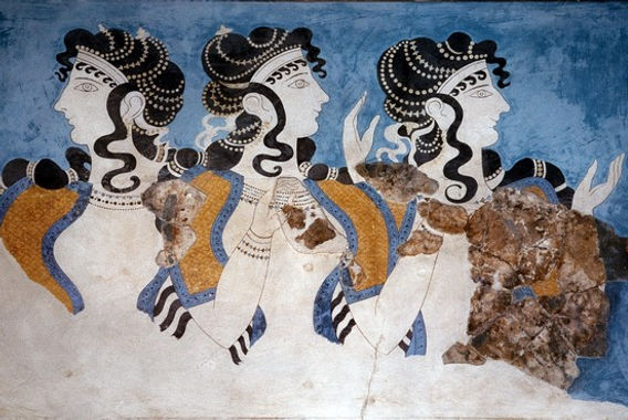 modern minoan dress Reconstruction of the clothes of women from the Minoan era in Crete (reconstructions made by Dr. Bernice Jones, Hellenic Museum in Melbourne, Australia). The clothes of Minoan women were surprising with their