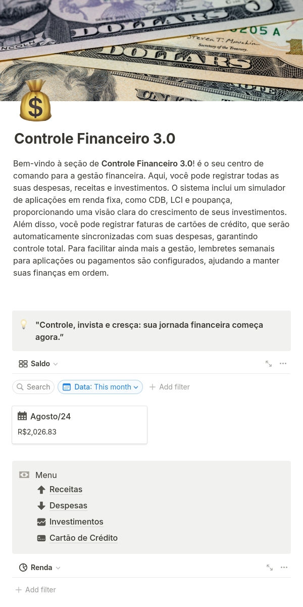 Versão Mobile