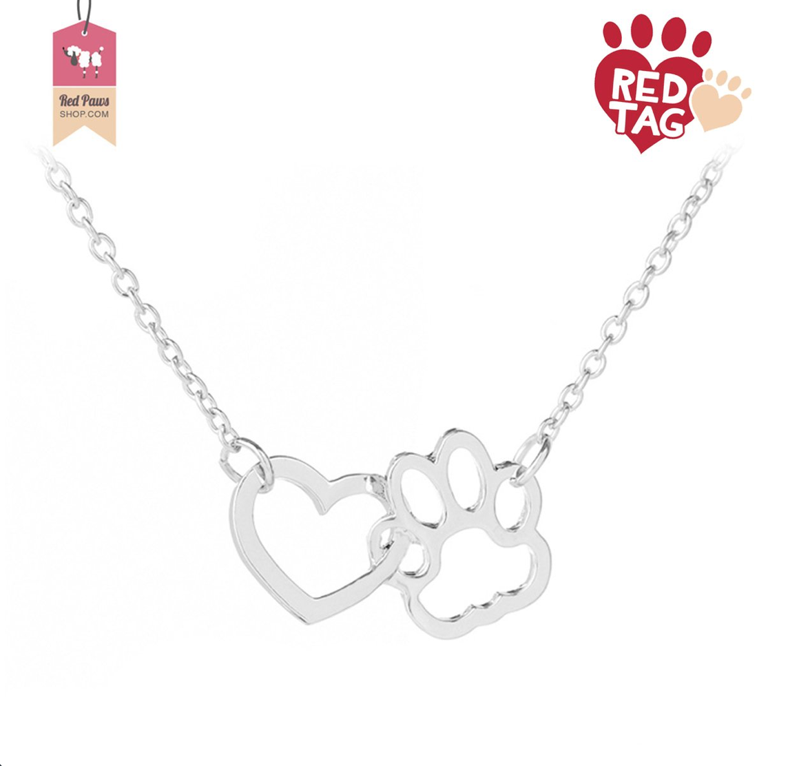 Heart Paw Necklace