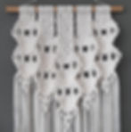 Macramé wandhanger naturel handgemaakt