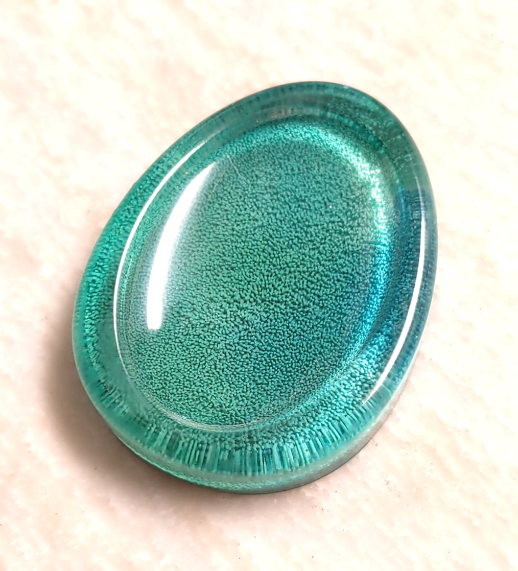lovely green worry stone