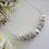 Thumbnail: Pearl and Crystal Bib Bridal Necklace