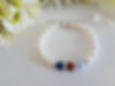 Thumbnail: Mothers Pearl Stretch Birthstone Bracelet MBR9010