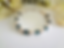 Thumbnail: December birthstone clasp bracelet with pearls and blue zircon crystals