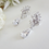 Thumbnail: Cubic Zirconia Marquise Teardrop Bridal Earrings BRER4038