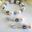 Thumbnail: Pearl and Sapphire Crystal Bridal Bracelet Set BRSTPL2005