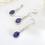 Thumbnail: Sapphire CZ Wedding Earrings BRER4028
