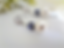 Thumbnail: Pearl and Sapphire Blue Crystal Pave Wedding Earrings BRER4018
