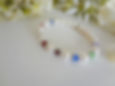 Thumbnail: Mothers Pearl and Crystal Birthstone Stretch Bracelet