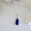 Thumbnail: Sapphire Cubic Zirconia Long Teardrop Pendant Necklace