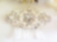 Thumbnail: Pearl and Rhinestone Crystal Bridal Hair Comb HRACC8002