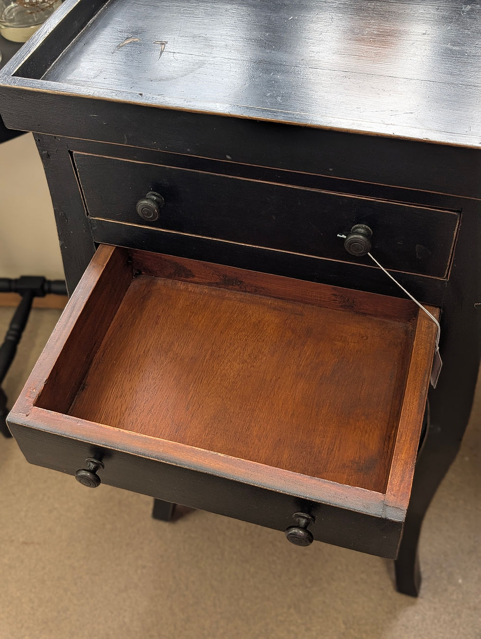 Thumbnail: Modern Side Table with Two Drawers