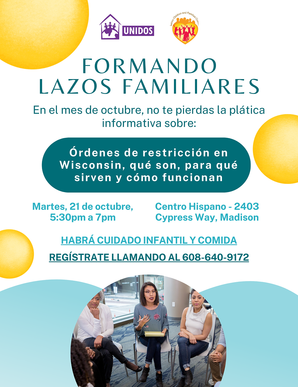 Formando Lazos Familiares: Plática sobre órdenes de restricción