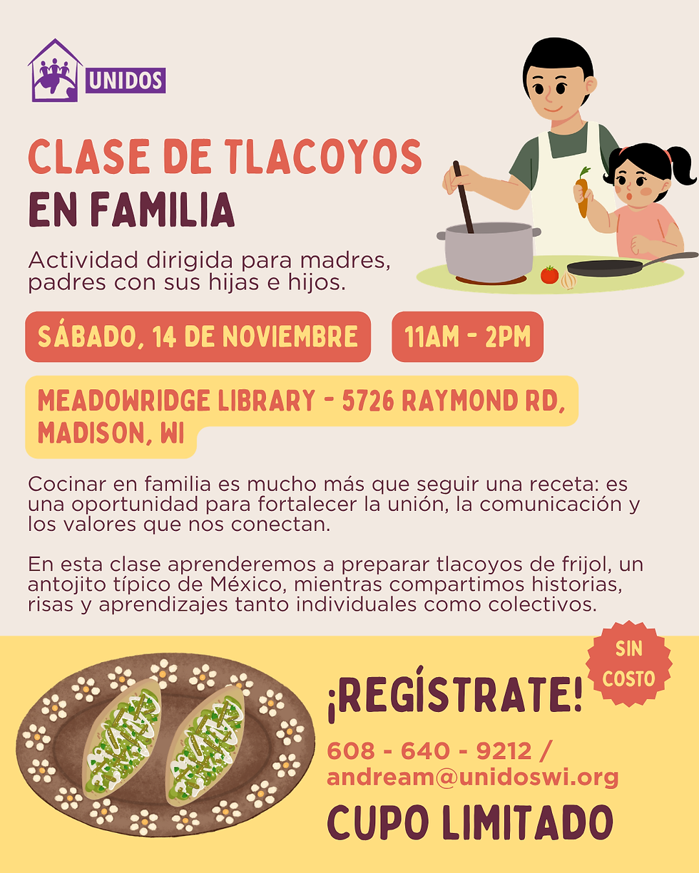 Clase de tlacoyos en familia