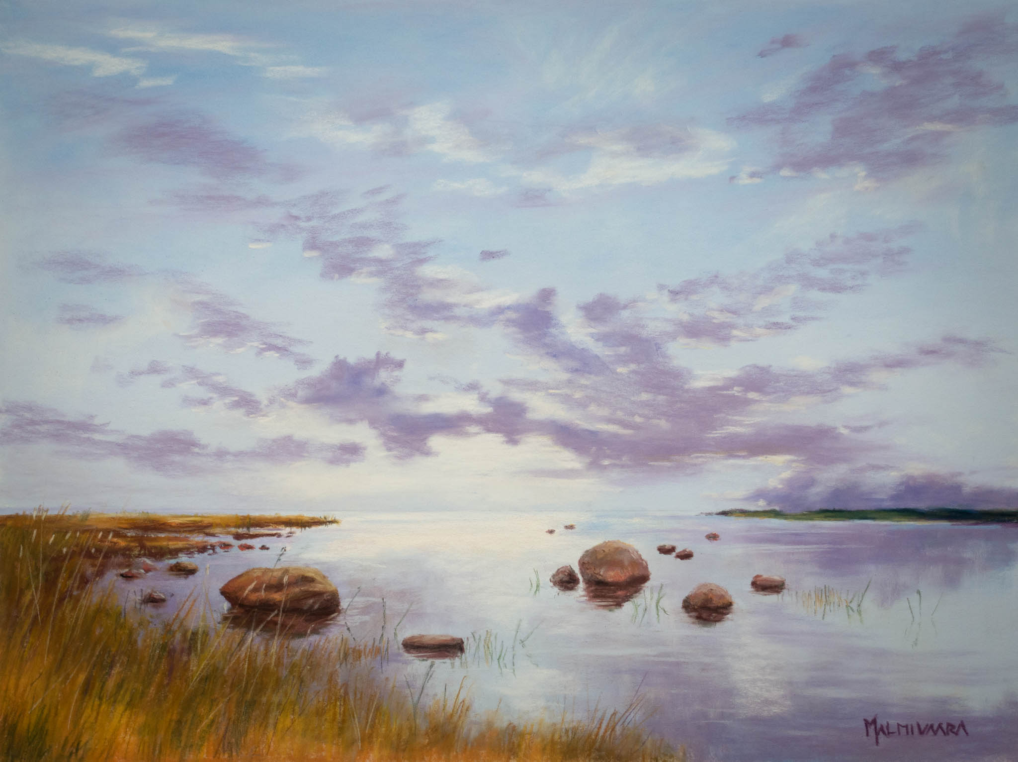 Summer evening by the sea