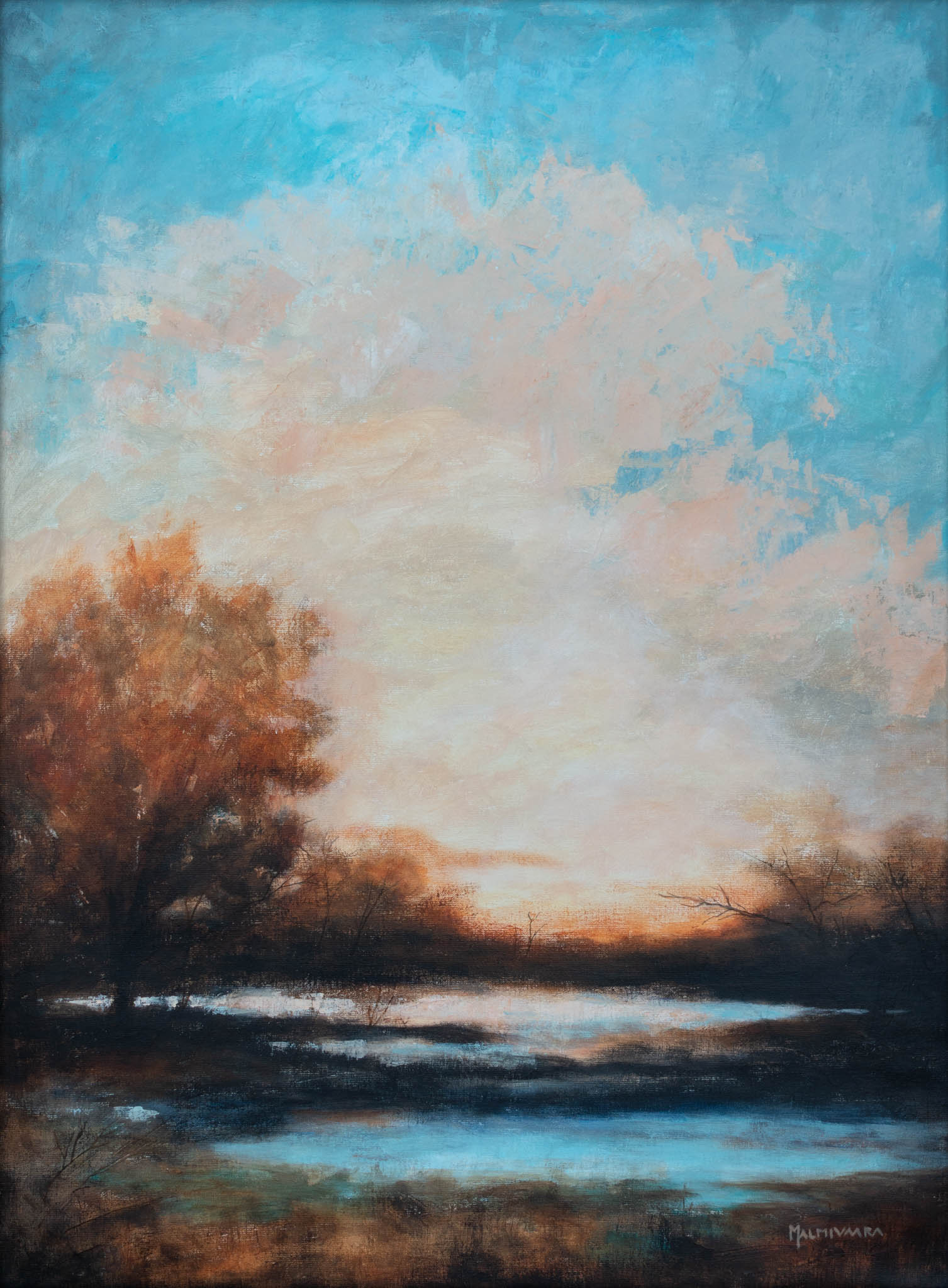 Evening arrives