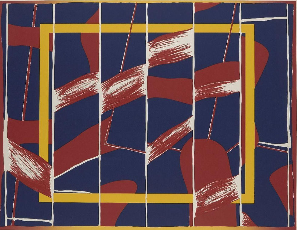 River in Red, Yellow and Blue - Roland Piché