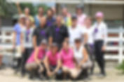 Photo of student riding horse during a holiday camp at Clearwater Bay Equestrian Centre (CEEC)