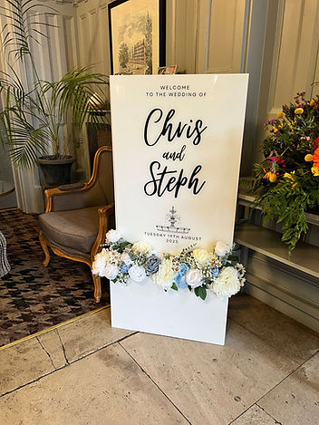wedding signage