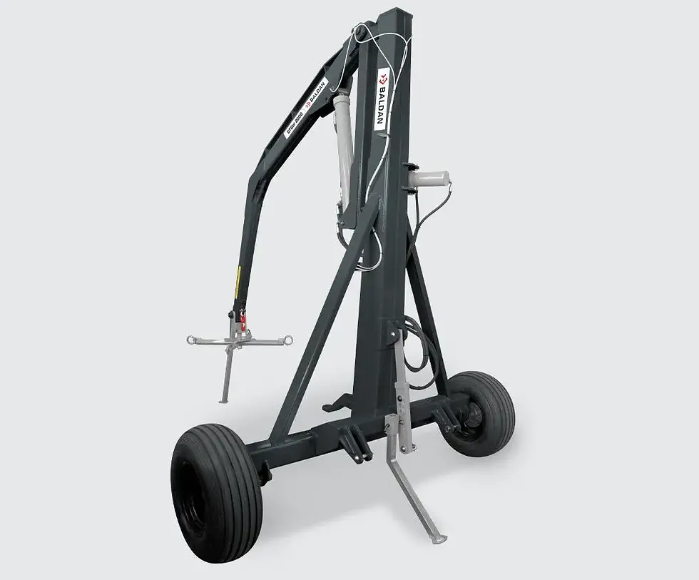 Imagem do Guincho Agrícola Traseiro Baldan GTG-RO 2000 BR, destacando sua estrutura robusta e capacidade