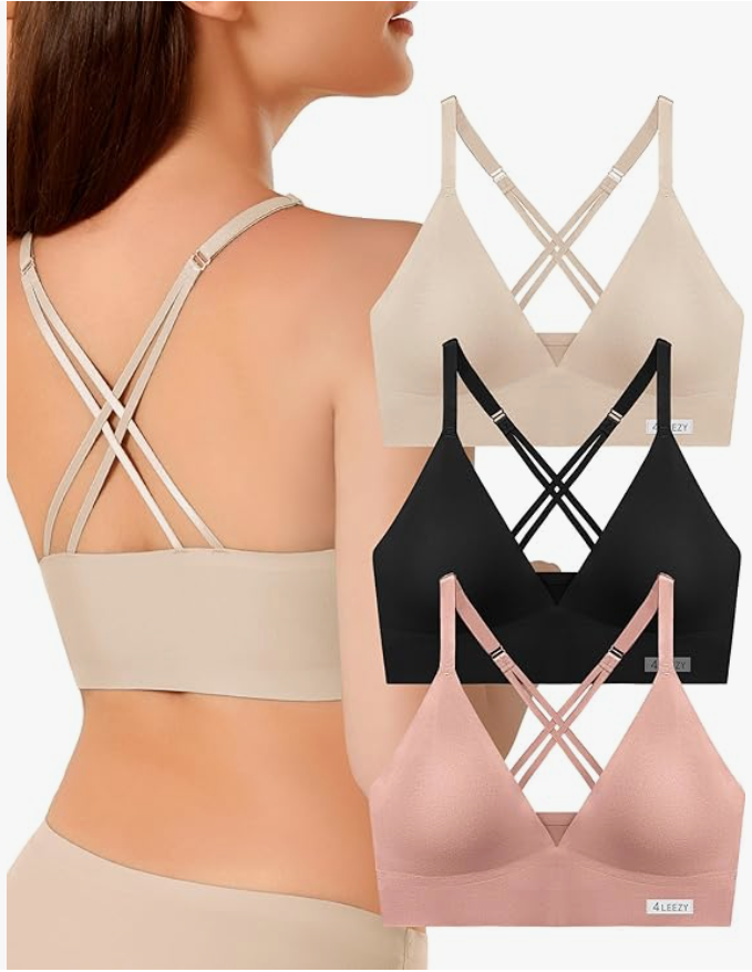 Amazon lounge bralettes.