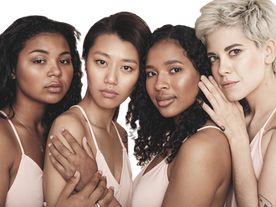 Four diverse women representing personal bra stories.