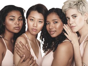 Four diverse women representing personal bra stories.