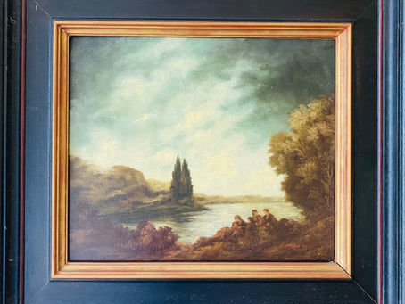 Huile sur toile de Walter Stasierowski, paysage