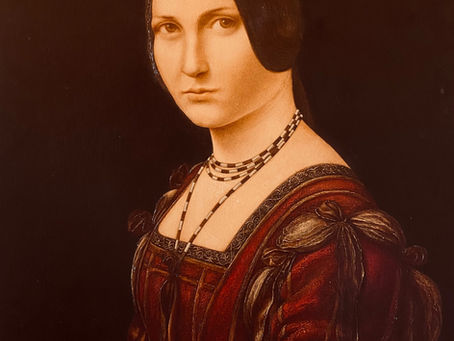 Copie par Walter Stasierowski - La Belle ferronnière, Léonard de Vinci