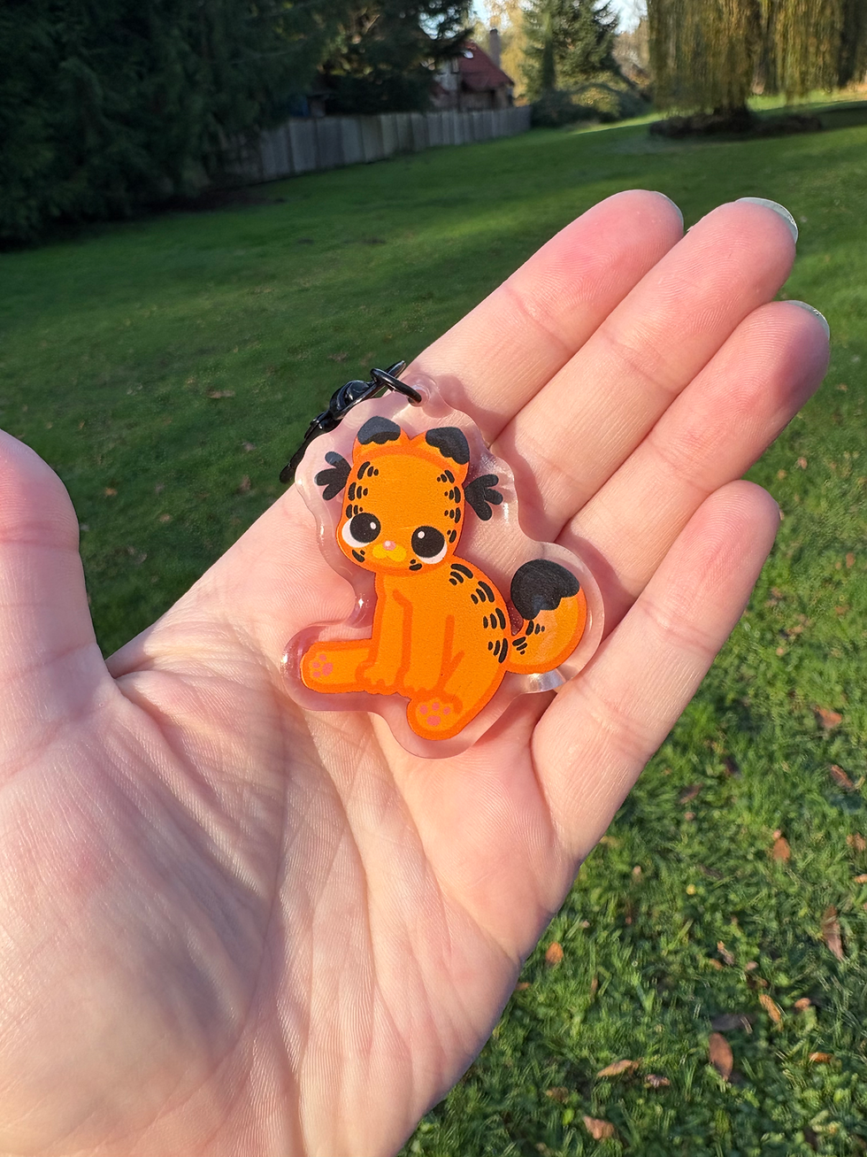 Thumbnail: Acrylic Garfield Keychain 