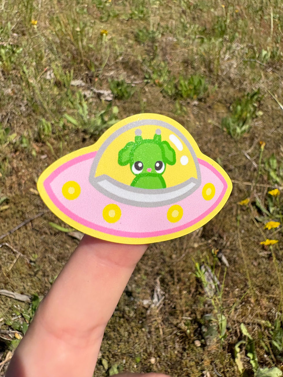 Thumbnail: Alien Puppy Sticker Sheet 