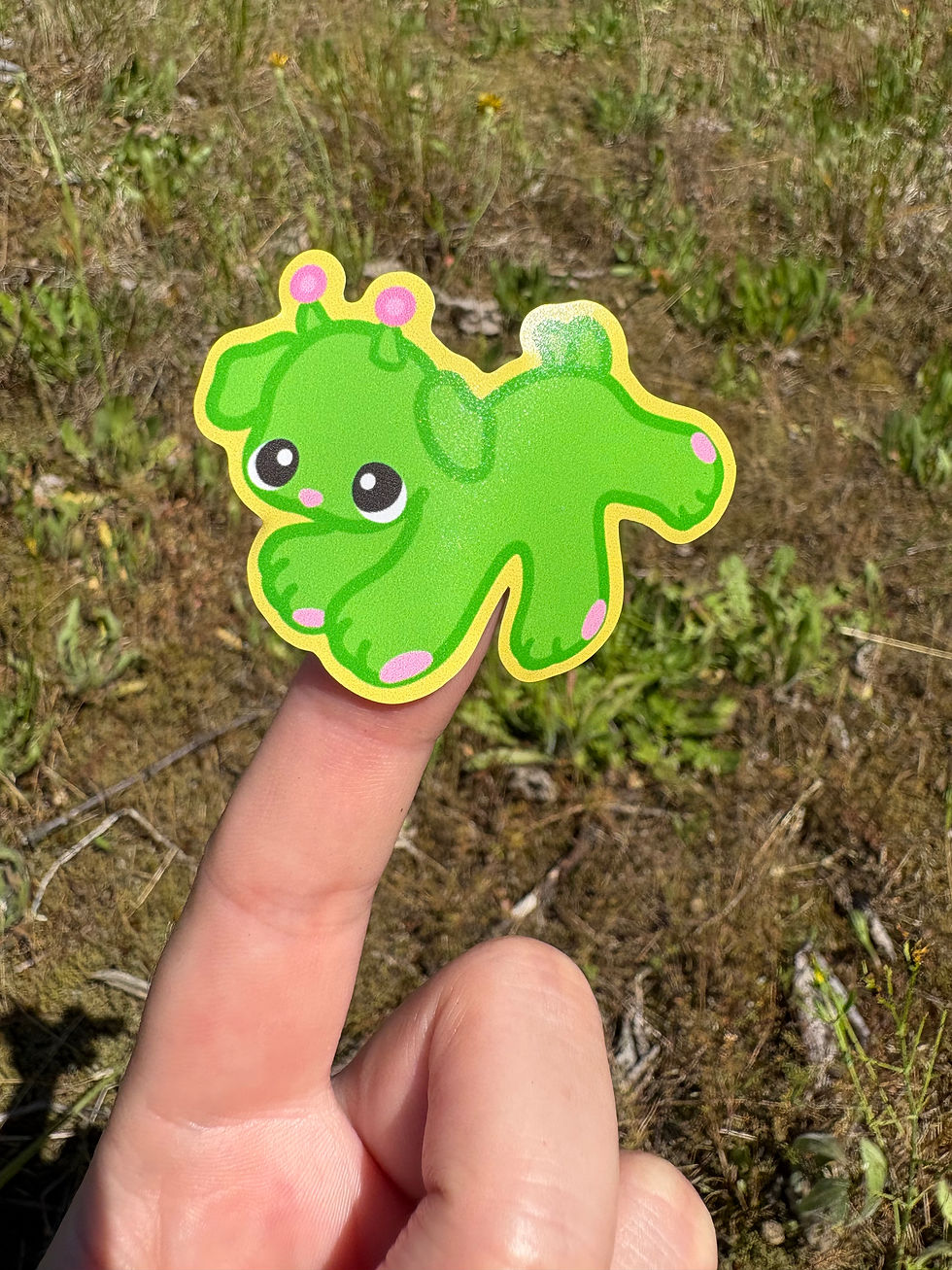 Thumbnail: Alien Puppy Sticker Sheet 