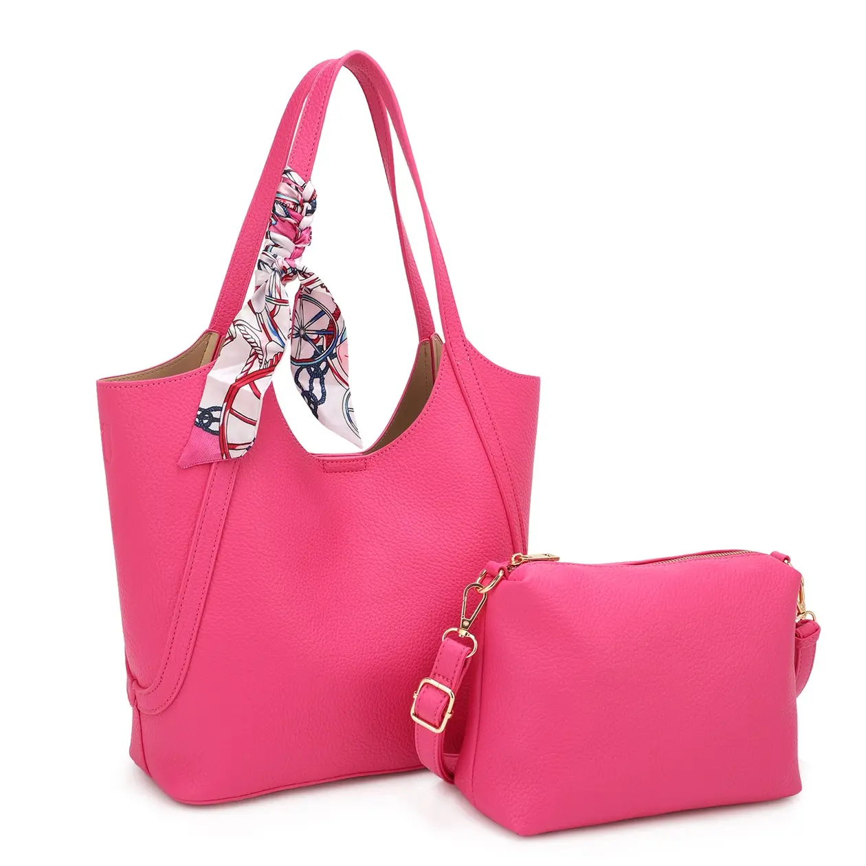 Mary Tote Set with Pouch Scarf Accessory
