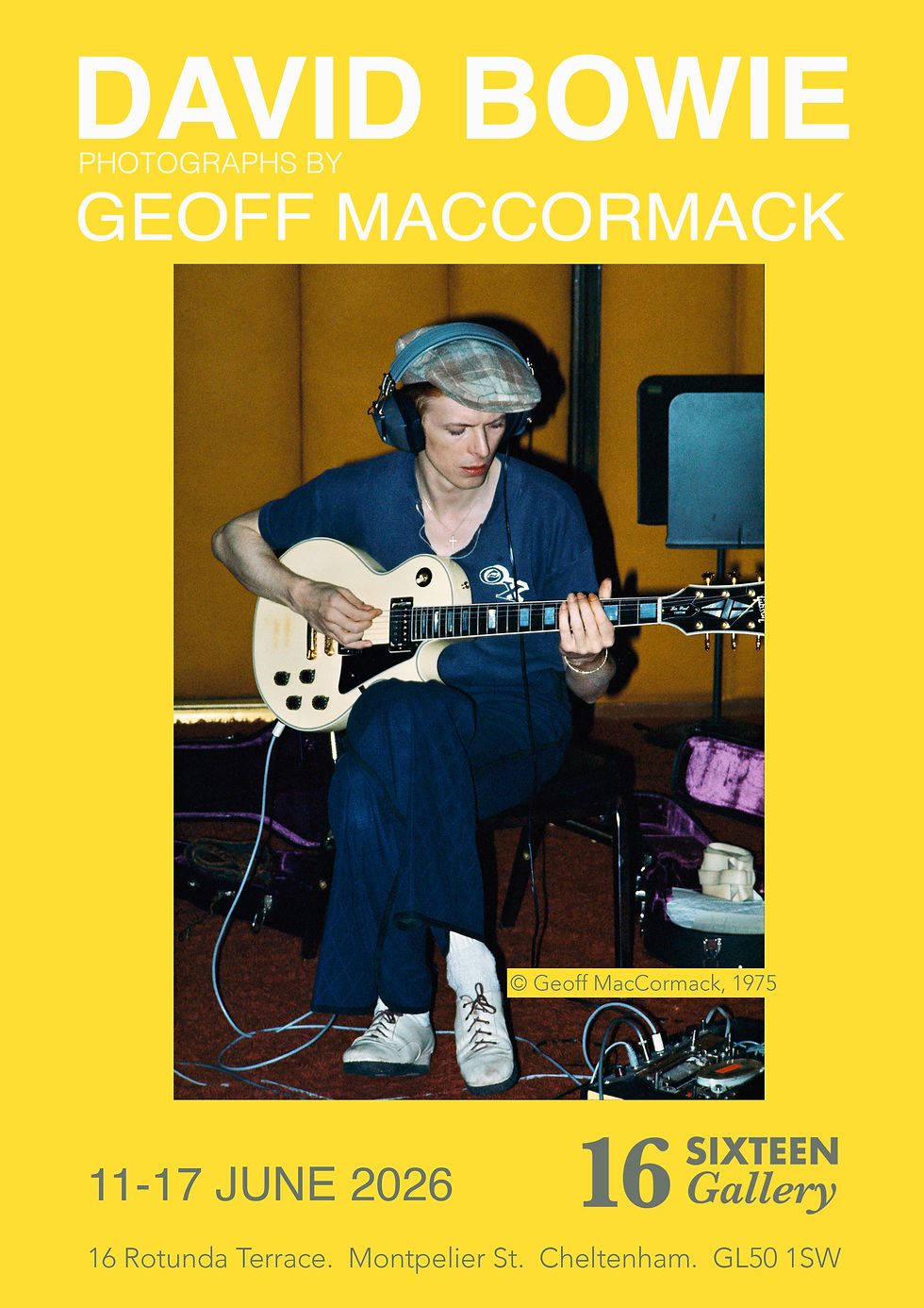 Geoff MacCormack David Bowie photography exhibition poster